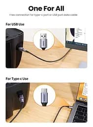 Перехідник UGREEN US382 USB C на USB B Printer Adapter для принтера, жорсткого диска, док станції, факсу Grey - мініатюра 4