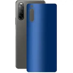 Захисна плівка StatusSKIN для Sony Xperia 10 II Корпус Вініл Синій матовий - мініатюра 1