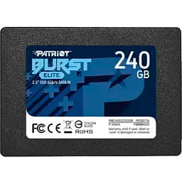 SSD накопитель Patriot Burst Elite 240GB 2.5" SATAIII 3D TLC (PBE240GS25SSDR)