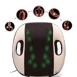 Масажна подушка Maxtop 3D Back для спини і шиї (12 роликів і підігрів)