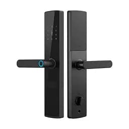 Замок біометричний автономний Trinix TRL-5404BTF Black L/R з Bluetooth, зчитувачем відбитків пальців і карт Mifare (65-00084)