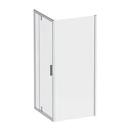 Душове огородження Square Pivot AM.PM Gem 90×90 см, без піддону, хром профіль W90UG-404-9090-MT
