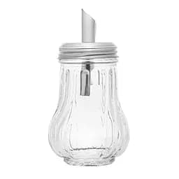 Дозатор для цукру цукорниця скляна 200 мл (висота 13.5 см), Kitchen Master Прозорий 85728
