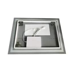 Дзеркало Zerix Kubix MR03-80x60-Reverse з LED Touch, Anti-fog, димером, регулятором яскравості ZX6053 - мініатюра 5