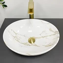 Умивальник VBI Parma stains glossy накладний VBI-011015, Мармур - мініатюра 4