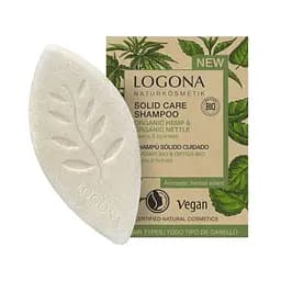 БИО-Шампунь твердый для сухих и поврежденных волос Конопля и Крапива Logona 60 г