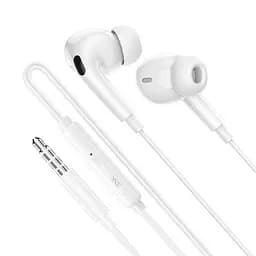 Навушники Borofone BM100 Pro Fuente universal earphones with microphone білі - мініатюра 3