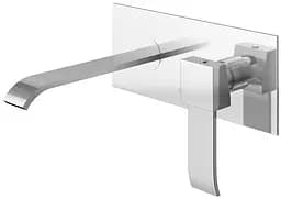 Смеситель для умывальника Kohlman Axis chrome + BOX скрытого монтажа QW185N Хром