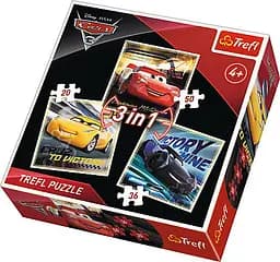 Набір Пазли - (3в1) - "Спортивні легенди" / Дісней Тачки 3