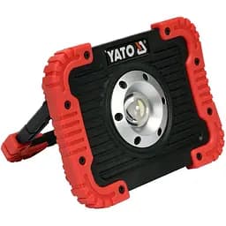 Прожектор діодний переносний Yato акумулятор 3.7V 4.4 АГод 10 Вт 800 Lm кабель USB червоно-чорний (YT-81820) - мініатюра 2