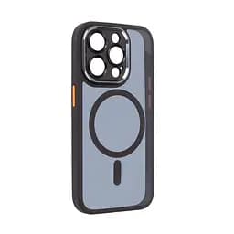 Чехол для Apple iPhone 15 Pro, Unit MagSafe SE, черный, с защитой камеры, MagSafe, противоударный, магнитный, панель-накладка с MagSafe, с поддержкой беспроводной зарядки, TPU+PC, защита всего корпуса, ударопрочный, ArmorStandart (ARM75362) - мініатюра 2