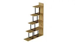 Етажерка Ferrum-decor Стелла 1600x1020x300 Чорний метал ДСП Дуб Артізан (FRD-105491)