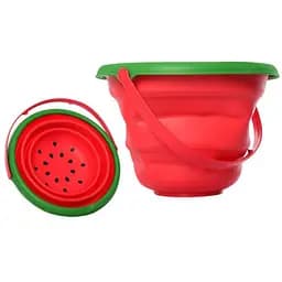 Дитяче іграшкове складане відерце Bambi "Фрукти" 6911N(Red) червоний