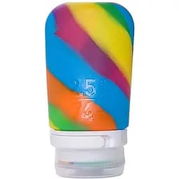 Силіконова пляшечка Humangear GoToob + Medium Rainbow