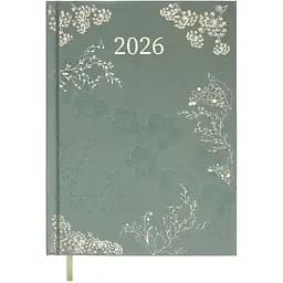 Щоденник датований Buromax Fantastic 2026 поліграфічний A5 оливковий (BM.21161-36)