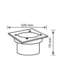Вуличний світильник Goldlux 333599 Mivo LED 1x3W 4000K 300Lm IP67 сріблястий - мініатюра 3