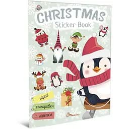 Дитяча книга Талант Веселі забавки для дошкільнят Christmas sticker book Ялинка - Володимир Верховень (9789669359414)