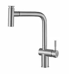 Cмеситель для кухни с выдвижным изливом нержавеющий Nett FBS-44 Нержавеющая сталь
