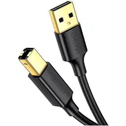 Кабель для принтера USB 2.0 AM/BM 3.0m US135 black Ugreen (10351)
