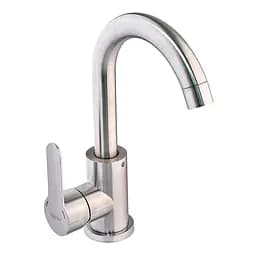 Змішувач для умивальника Zerix DAX-001-C ZX4971 Нержавіюча сталь