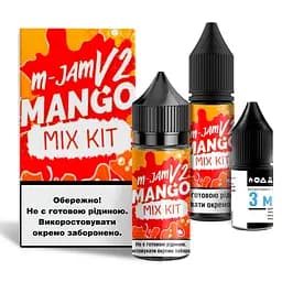 Набор компонентов для самозамеса солевой заправки Flavorlab M-Jam V2 30 мл Mango Манго, 0-65 мг (17943)