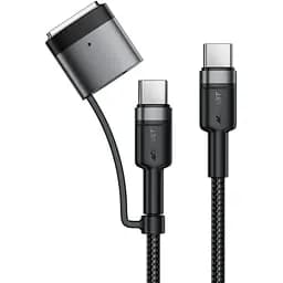 Кабель Acefast C22-05 USB-C to USB-C / magnetic aluminum alloy charging data cable Black