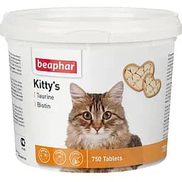 Кормовая добавка для кошек с биотином и таурином Beaphar Kitty's + Taurine-Biotine 180 табл