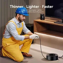 Кабель мультимедійний HDMI M to HDMI M 10.0m 4K fiber optic zinc alloy black Vention (ALSBL) - мініатюра 5