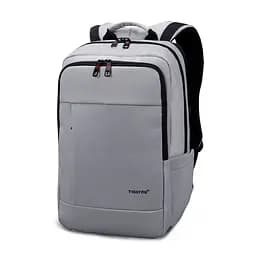 Городской офисный рюкзак Tigernu T-B3142 18л для ноутбука 17'' Silver Grey (17050)