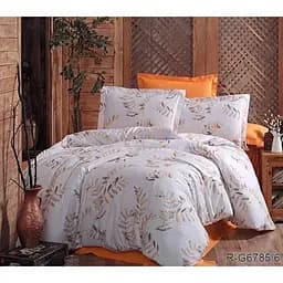 Комплект постельного белья TAG Tekstil с компаньоном Евро Белый 000152306 (G6785/6)