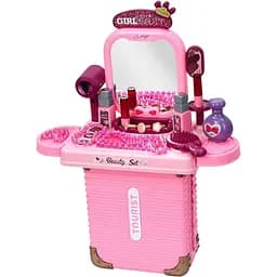 Игрушечное трюмо 008-303 3в1 с аксессуарами, украшениями и чемоданом