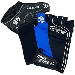 Велорукавиці Good Bike D-Grip короткий палець розмір XL сині (94507Blue-IS) - мініатюра 3