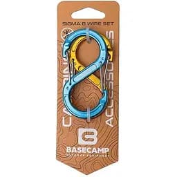 Набор карабинов Base Camp Sigma 8 Wire Set 2 шт Blue/Orange (1033-BCP 61016)