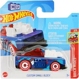 Базова машинка Hot Wheels Brick Rides Custom Small Block синя (5785)