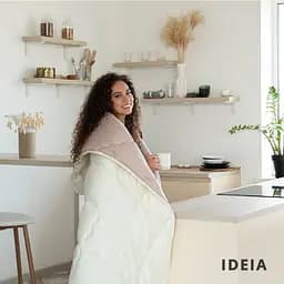 Ковдра Ideia Woolly зимова, 210х140 см, молочний з бежевим (8-34174) - мініатюра 11