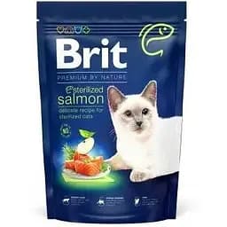 Сухой корм Brit Premium Cat Nature Sterilized Salmon для стерилизованных кошек с лососем 1500 г