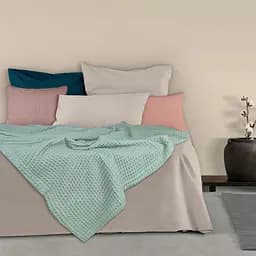 Плед-покривало Cosas Wave Greek Waffle вафельний 110х140 см лазуровий (Blanket_42Wave_GreekWaffle_110x140) - мініатюра 2