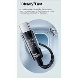 Кабель Baseus Gem Fast-Charging Cable USB to Type-C 100W 1m P10373002211-00 White - мініатюра 8