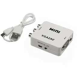 Конвертер VGA to AV белый