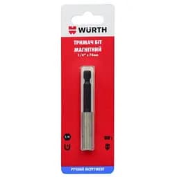 Тримач біт для швидкої заміни магнітний 1/4" L74 mm 1 шт. в блістері (1614176683901)
