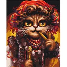 Картина за номерами Brushme Киця Гуцулка © Маріанна Пащук BS53666 40x50 см