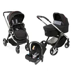 Универсальная коляска 3 в1 Chicco Trio Best Friend и Light Pied Poule, черный (79421.35)