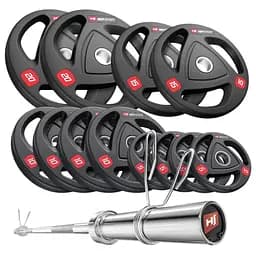 Набор олимпийский Hop-Sport PRO 150 кг с грифом 220 см