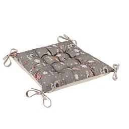 Подушка на стул Home Line Chicken News 40x40 см серо-бежевый (186720)