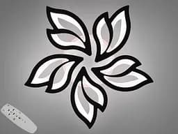 Потолочная светодиодная люстра с пультом, димером, подсветкой, 80W