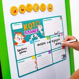 Магнітна дошка Vladi Toys Кото-планер, з маркером, українська мова (VT3601-25) - мініатюра 3