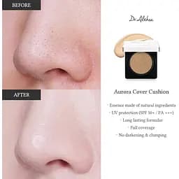 Кушон тональний №23 Dr. Althea Aurora Cover Cushion SPF 50+, PA +++, 15 гр х 2 шт. - мініатюра 8