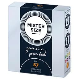 Презервативы Mister Size 57 прозрачный 18.5 см