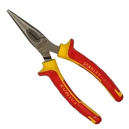 Плоскогубці електрика Stanley MaxSteel VDE 1000V з видовженими губками ізольовоні 160 мм (0-84-006)