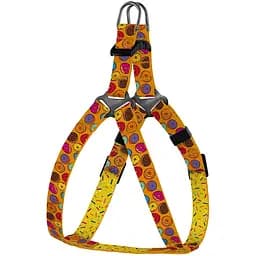 Шлея для собак дрібних порід BronzeDog Urban Fruits Пончики XXS 24-30 см